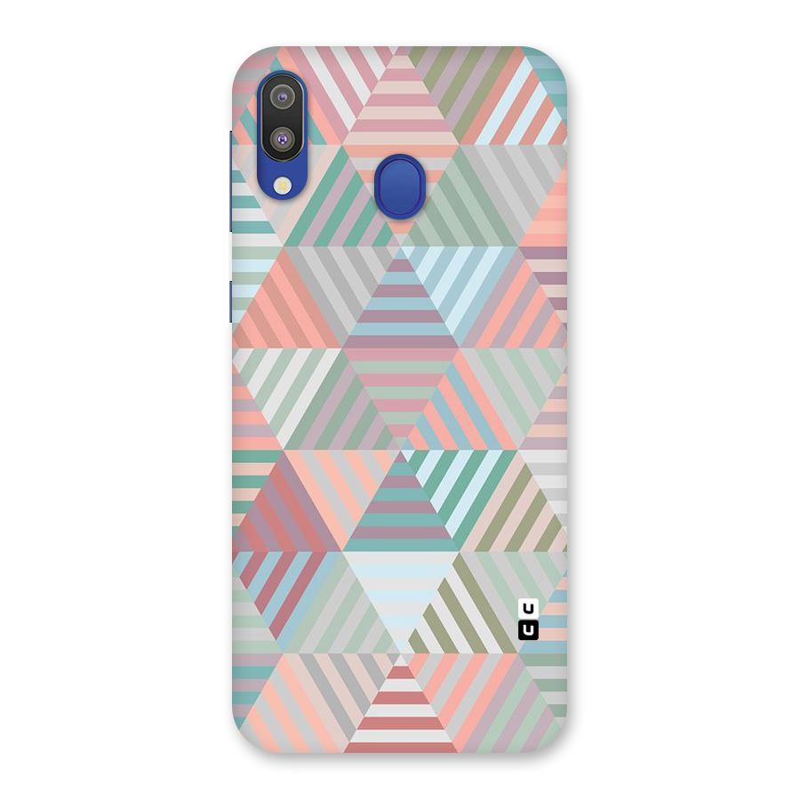 Abstract Triangle Lines Back Case for Galaxy M20