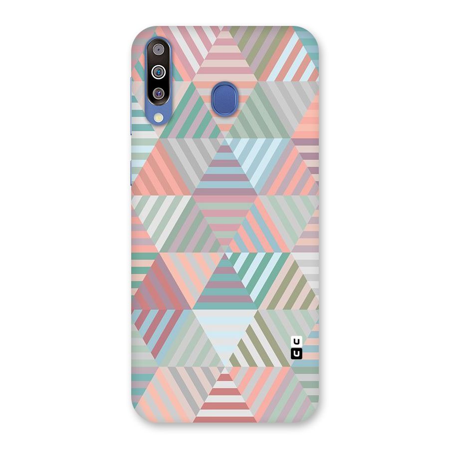 Abstract Triangle Lines Back Case for Galaxy M30