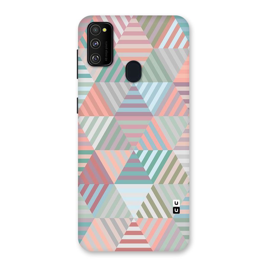 Abstract Triangle Lines Back Case for Galaxy M30s