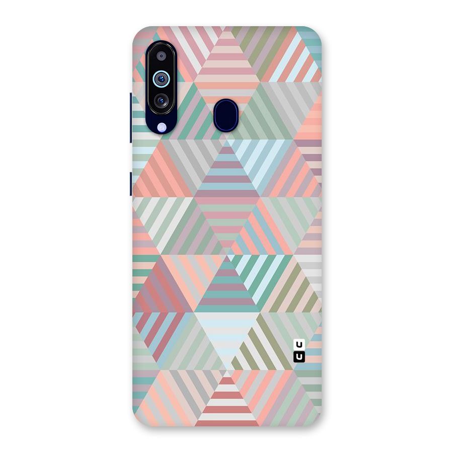 Abstract Triangle Lines Back Case for Galaxy M40
