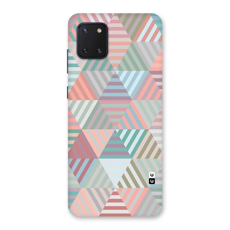 Abstract Triangle Lines Back Case for Galaxy Note 10 Lite
