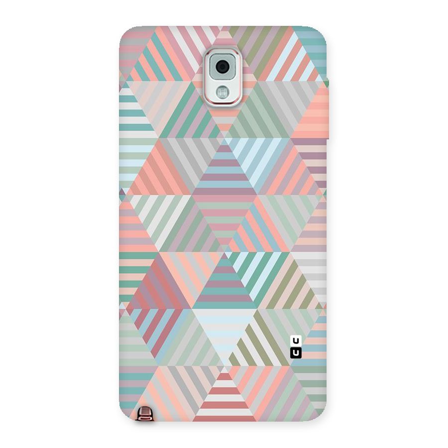 Abstract Triangle Lines Back Case for Galaxy Note 3
