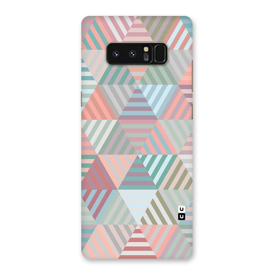 Abstract Triangle Lines Back Case for Galaxy Note 8