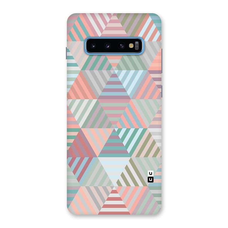 Abstract Triangle Lines Back Case for Galaxy S10 Plus
