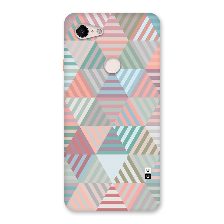 Abstract Triangle Lines Back Case for Google Pixel 3 XL