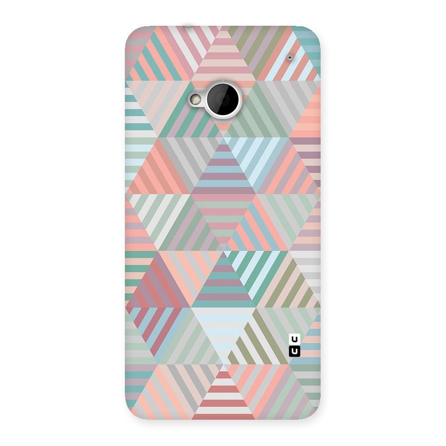 Abstract Triangle Lines Back Case for HTC One M7