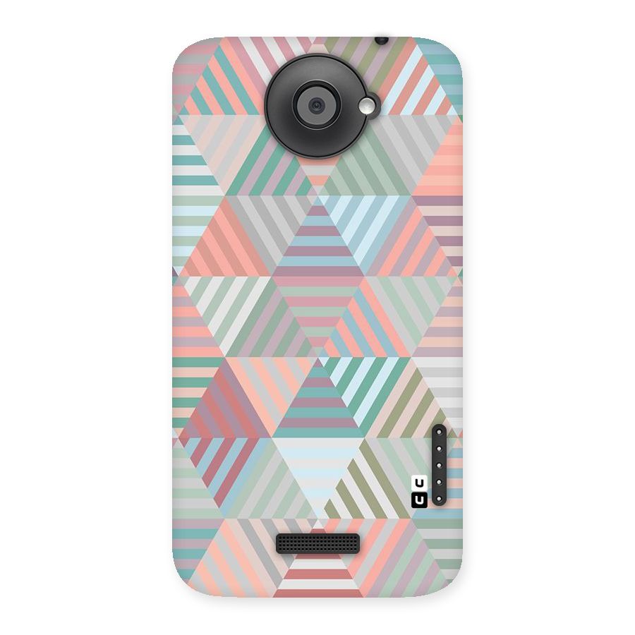 Abstract Triangle Lines Back Case for HTC One X