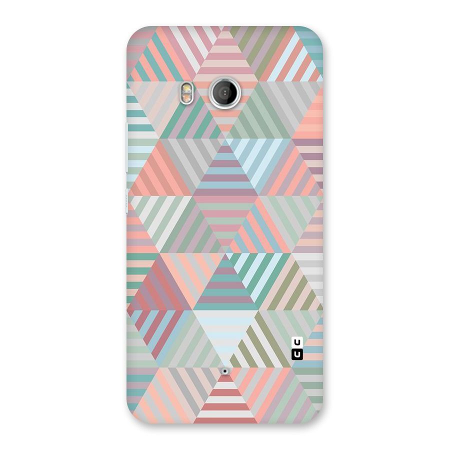 Abstract Triangle Lines Back Case for HTC U11