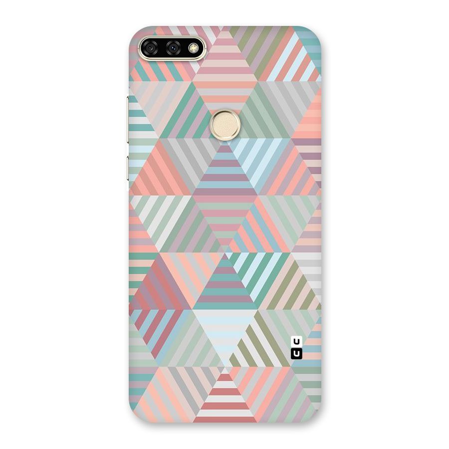Abstract Triangle Lines Back Case for Honor 7A