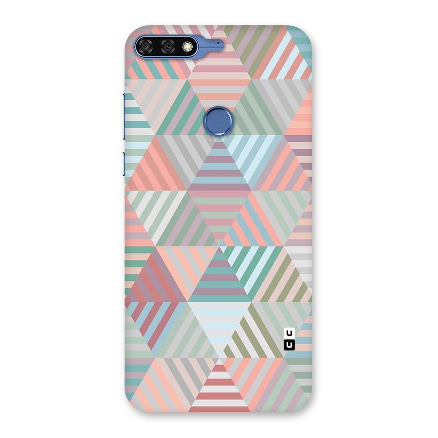 Abstract Triangle Lines Back Case for Honor 7C