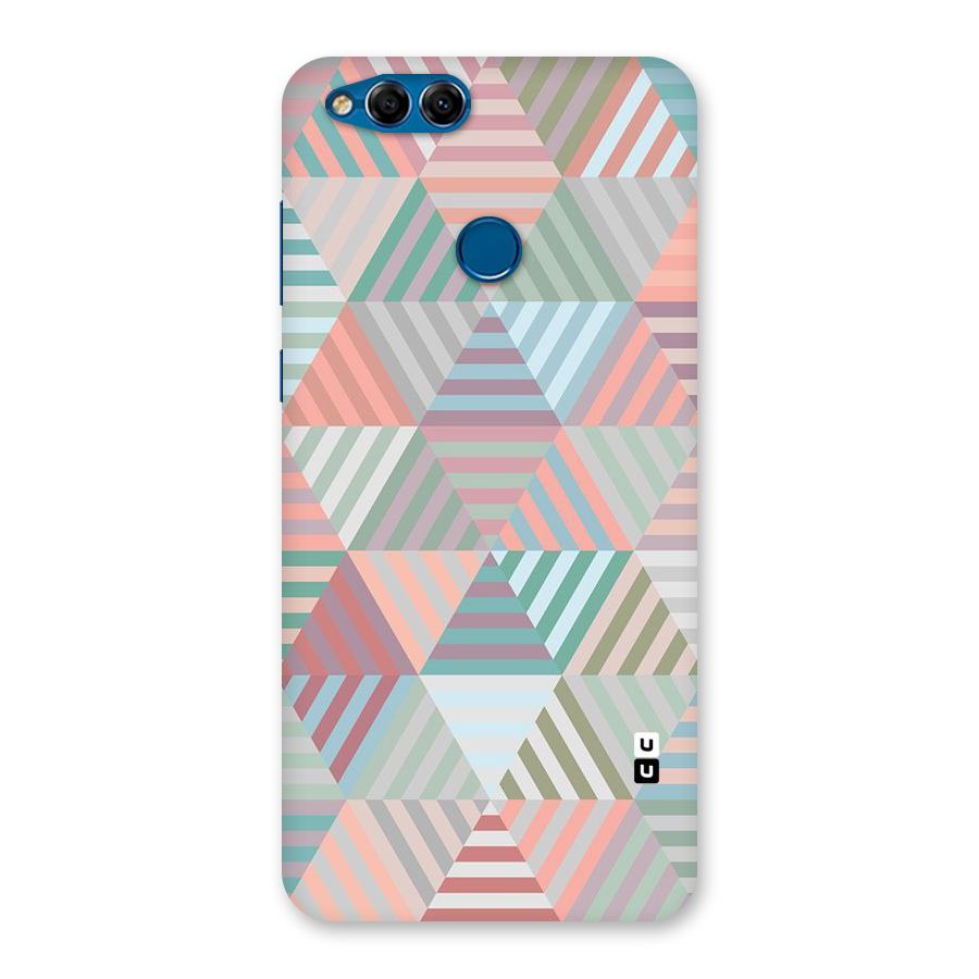 Abstract Triangle Lines Back Case for Honor 7X