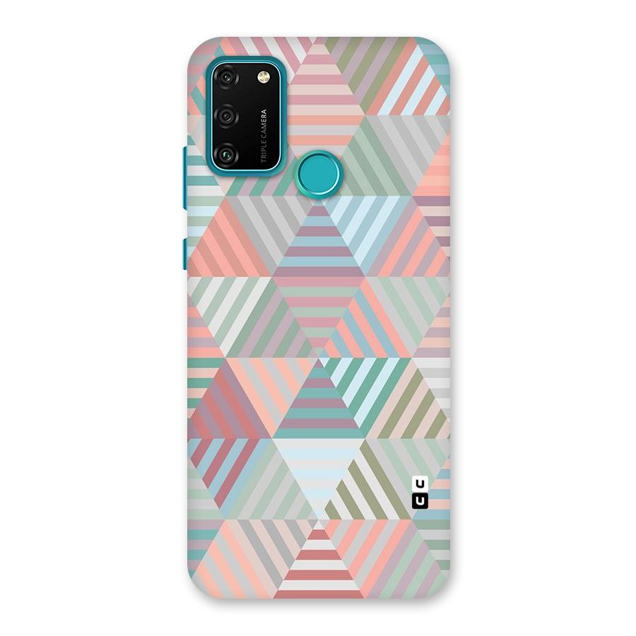 Abstract Triangle Lines Back Case for Honor 9A