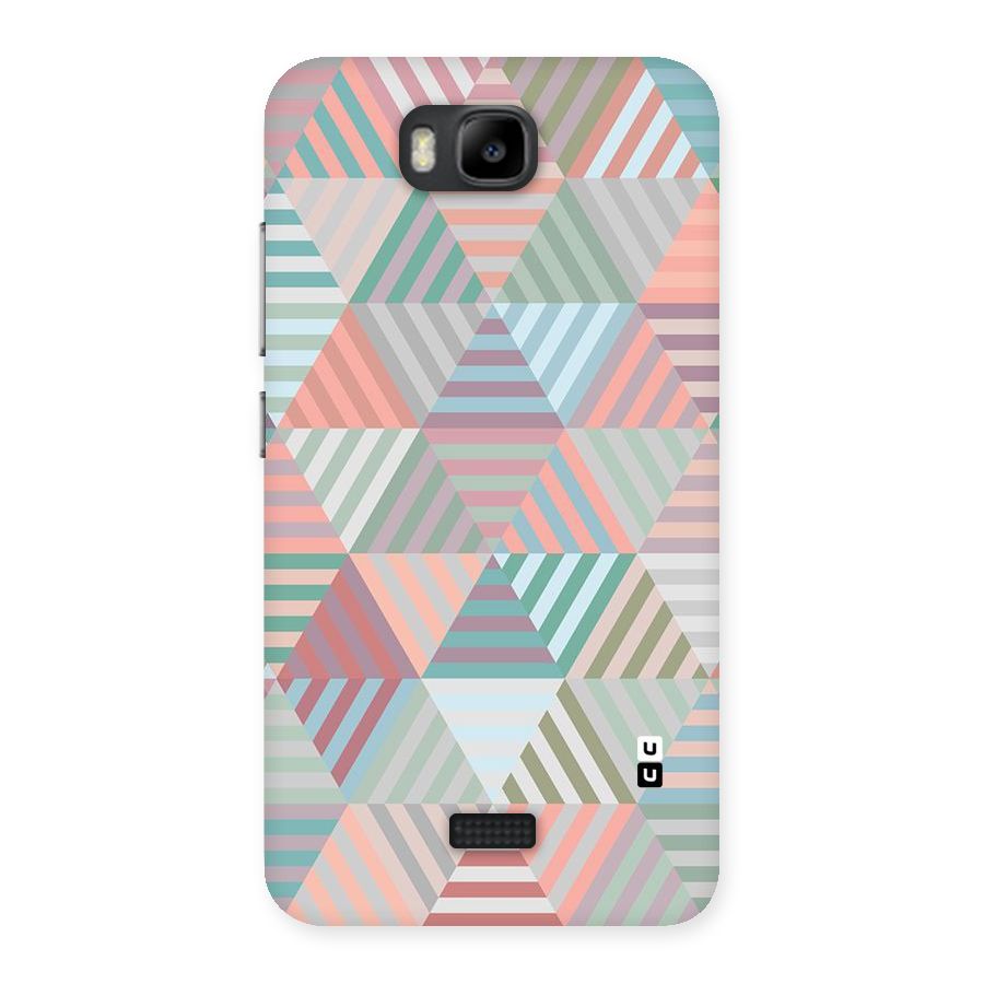 Abstract Triangle Lines Back Case for Honor Bee