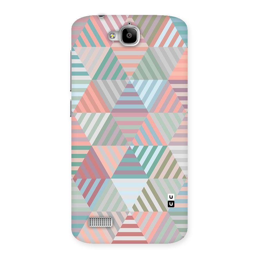 Abstract Triangle Lines Back Case for Honor Holly