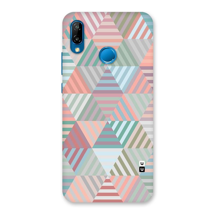 Abstract Triangle Lines Back Case for Huawei P20 Lite