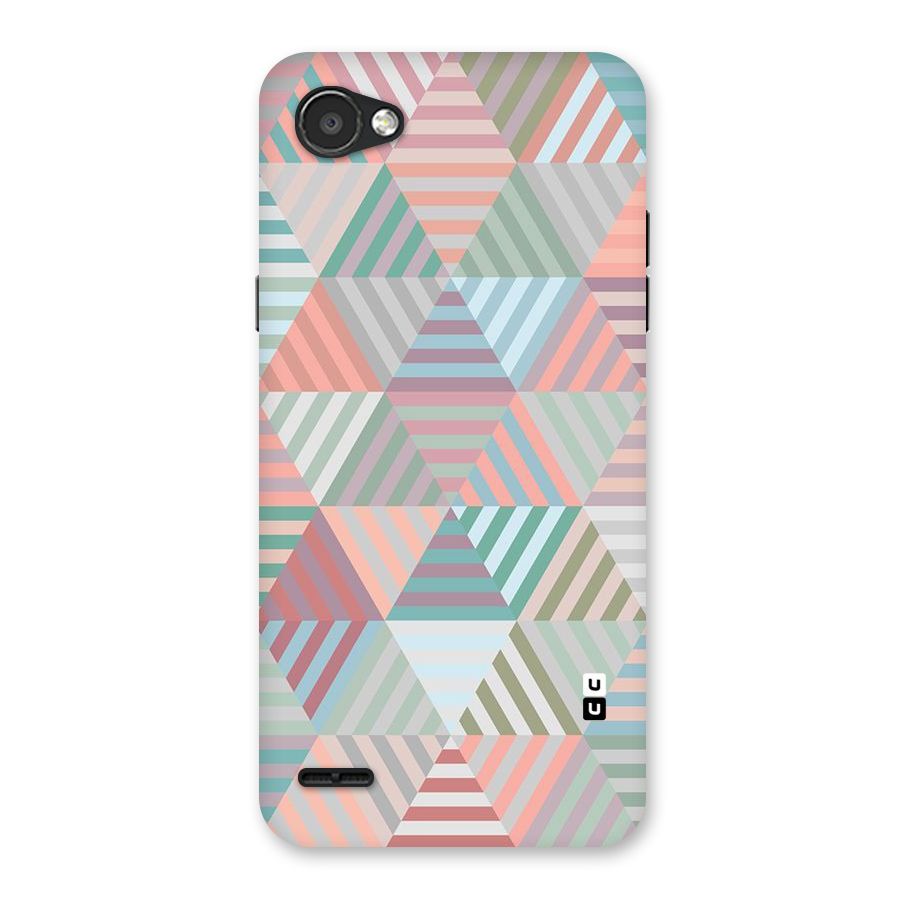 Abstract Triangle Lines Back Case for LG Q6
