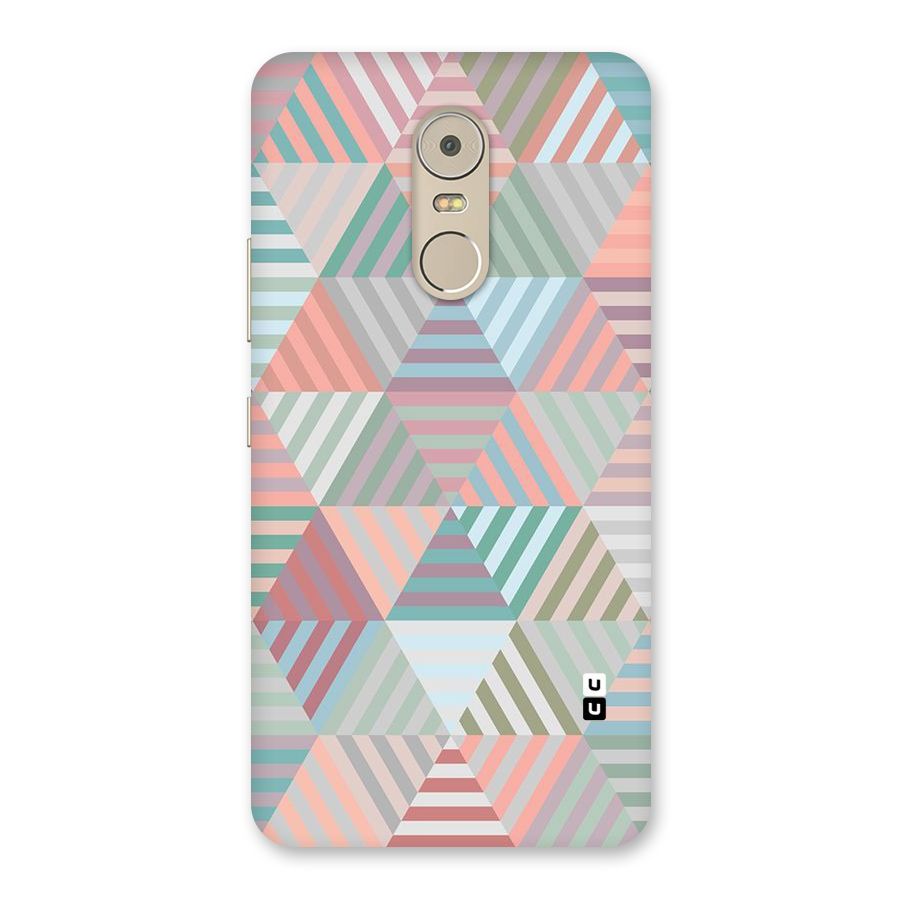 Abstract Triangle Lines Back Case for Lenovo K6 Note