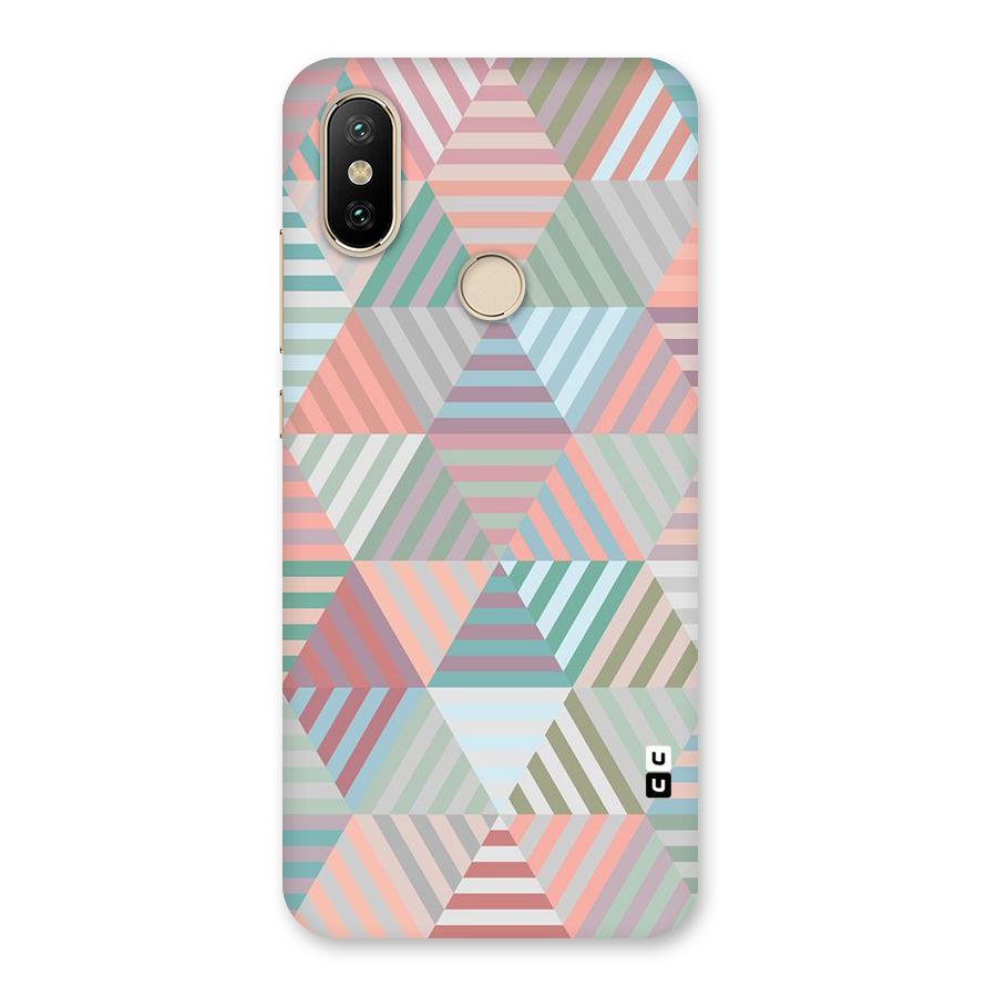 Abstract Triangle Lines Back Case for Mi A2