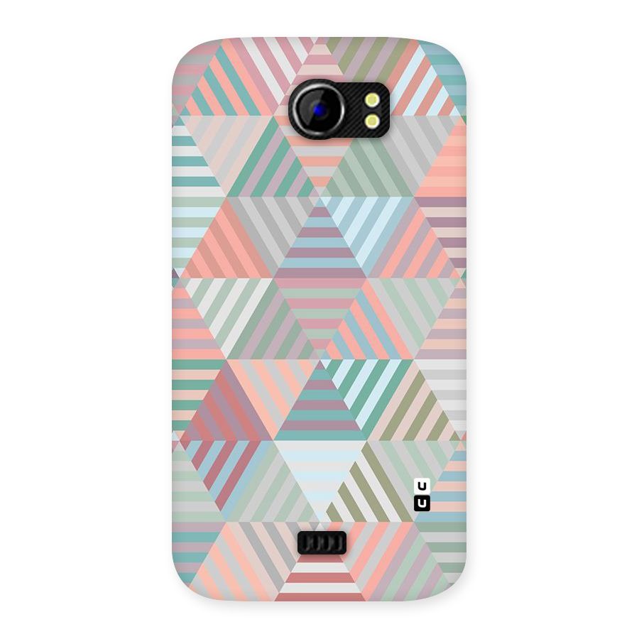Abstract Triangle Lines Back Case for Micromax Canvas 2 A110
