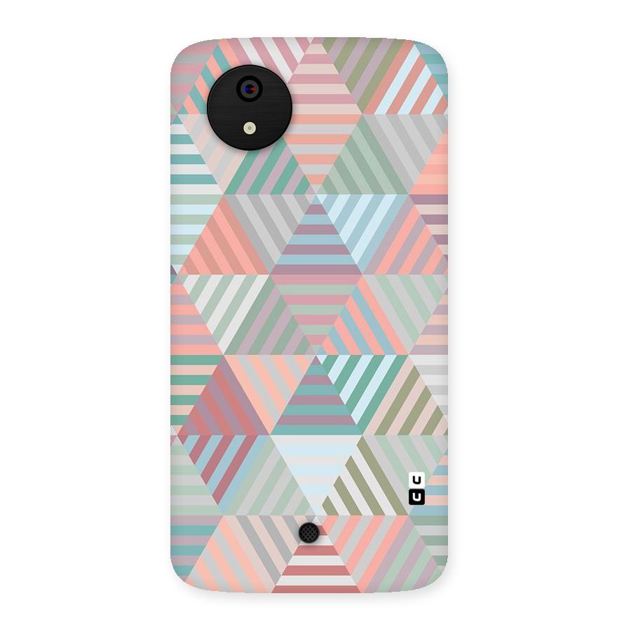 Abstract Triangle Lines Back Case for Micromax Canvas A1