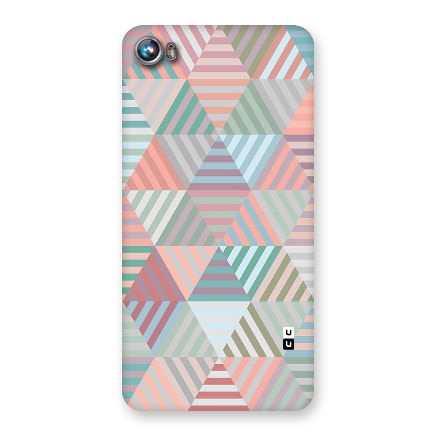 Abstract Triangle Lines Back Case for Micromax Canvas Fire 4 A107