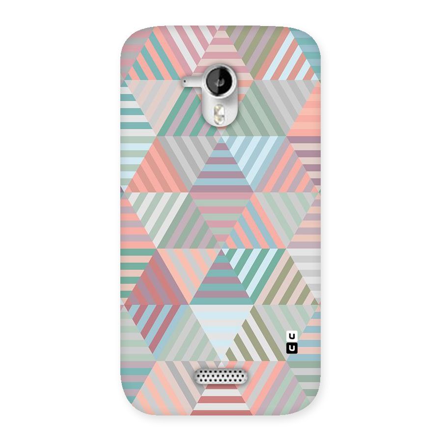 Abstract Triangle Lines Back Case for Micromax Canvas HD A116
