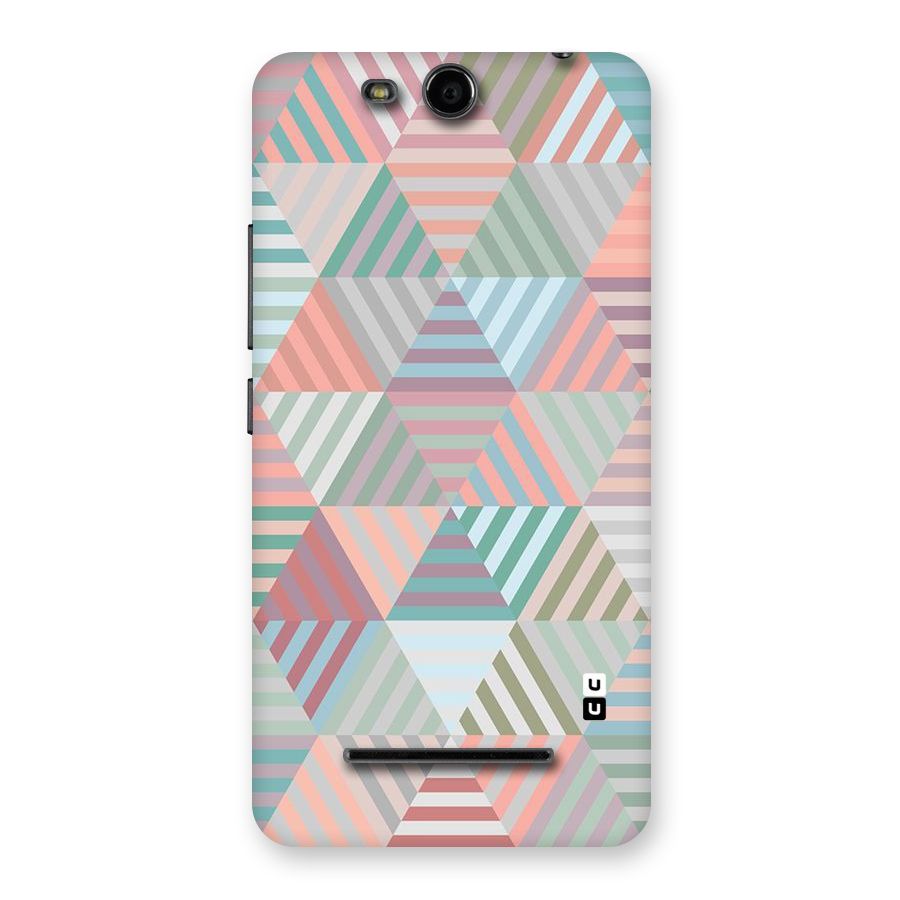Abstract Triangle Lines Back Case for Micromax Canvas Juice 3 Q392