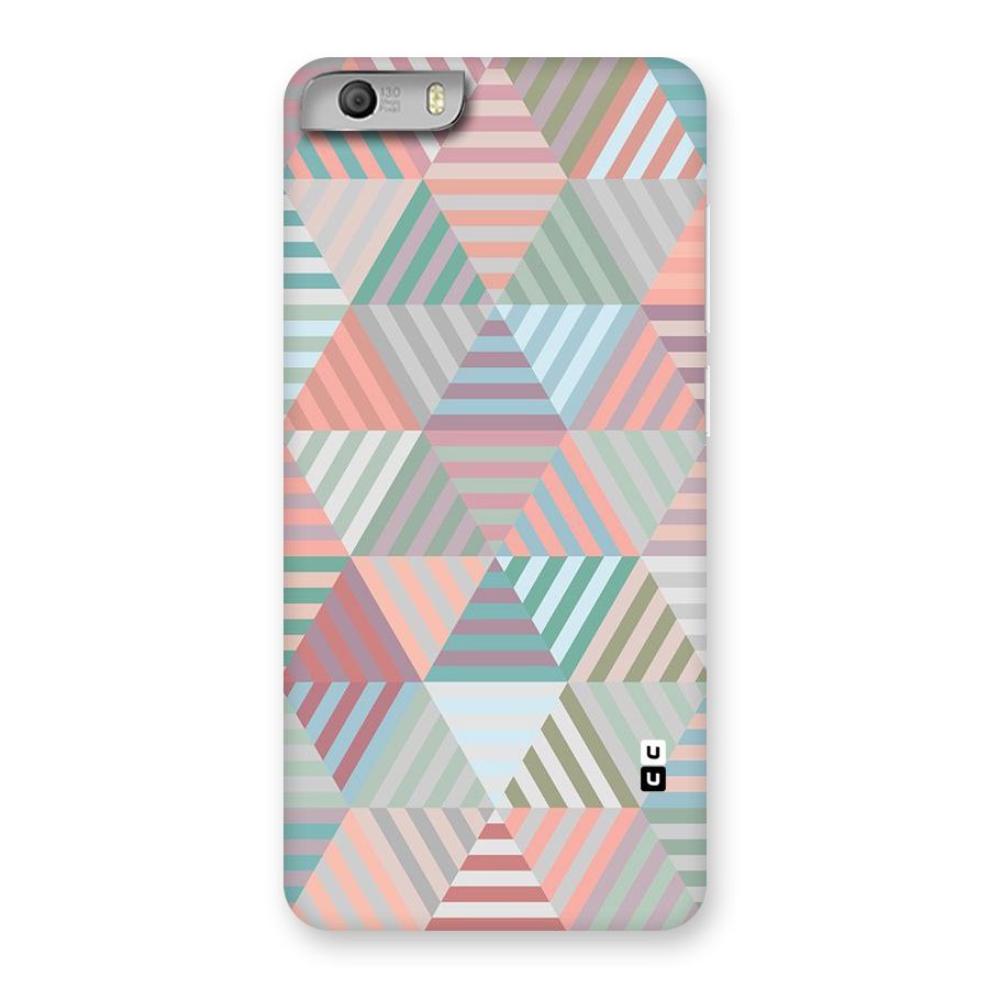 Abstract Triangle Lines Back Case for Micromax Canvas Knight 2