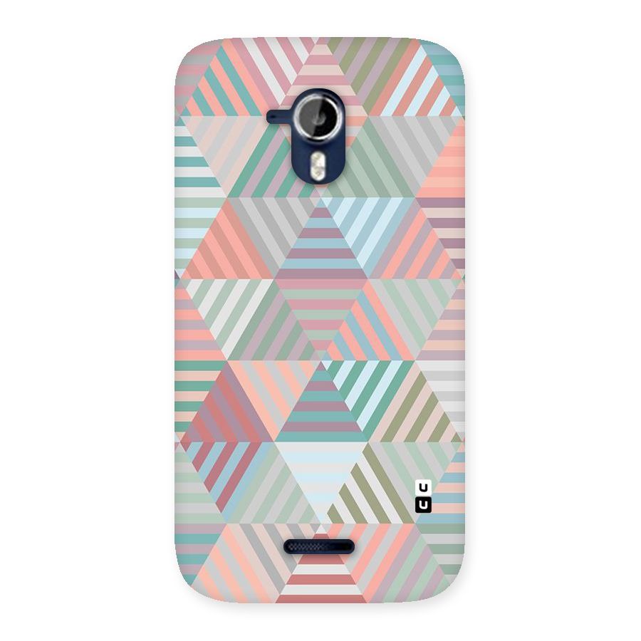 Abstract Triangle Lines Back Case for Micromax Canvas Magnus A117