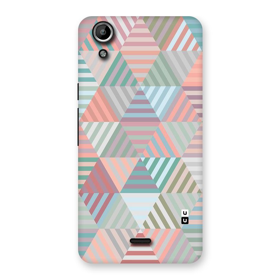 Abstract Triangle Lines Back Case for Micromax Canvas Selfie Lens Q345