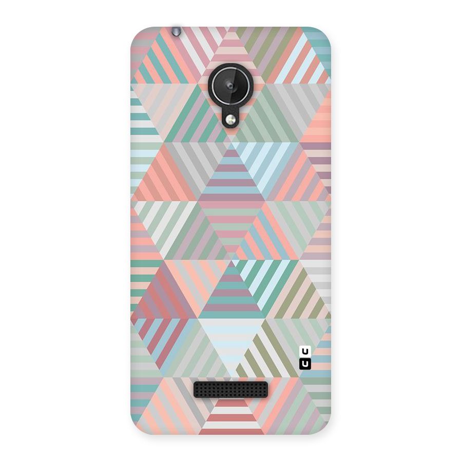 Abstract Triangle Lines Back Case for Micromax Canvas Spark Q380