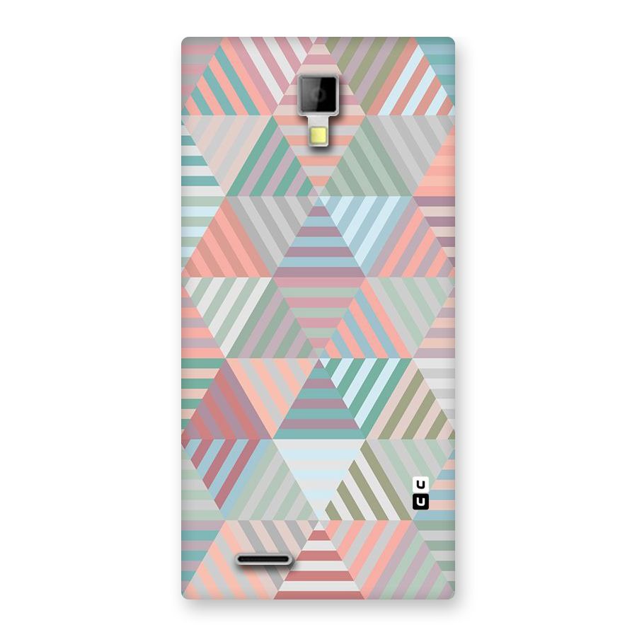 Abstract Triangle Lines Back Case for Micromax Canvas Xpress A99