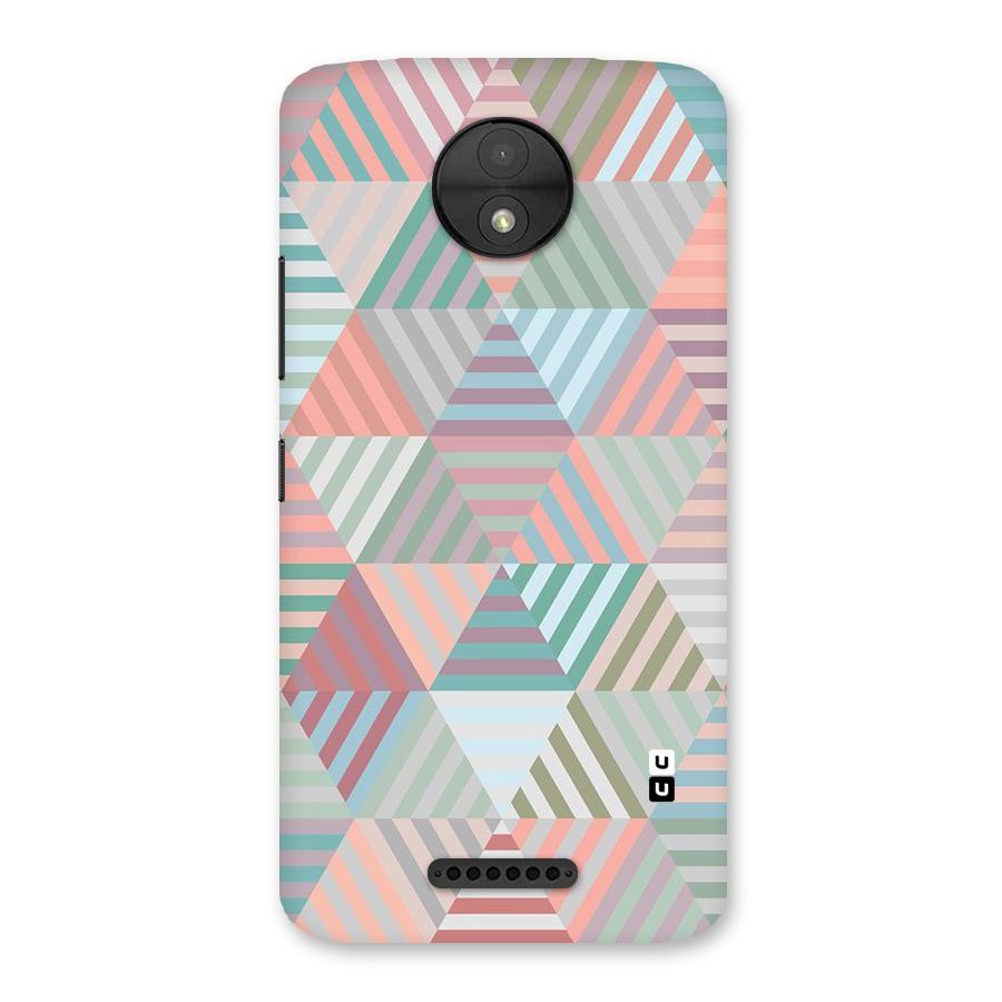 Abstract Triangle Lines Back Case for Moto C