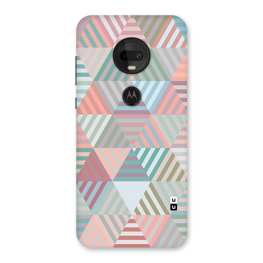 Abstract Triangle Lines Back Case for Moto G7