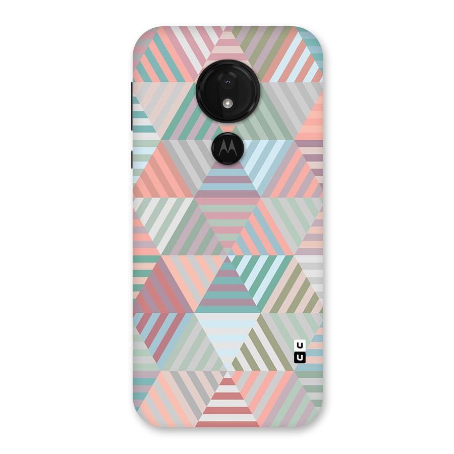 Abstract Triangle Lines Back Case for Moto G7 Power