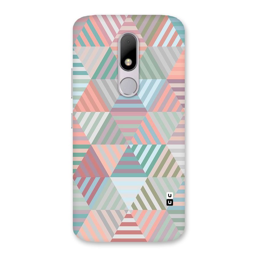 Abstract Triangle Lines Back Case for Moto M