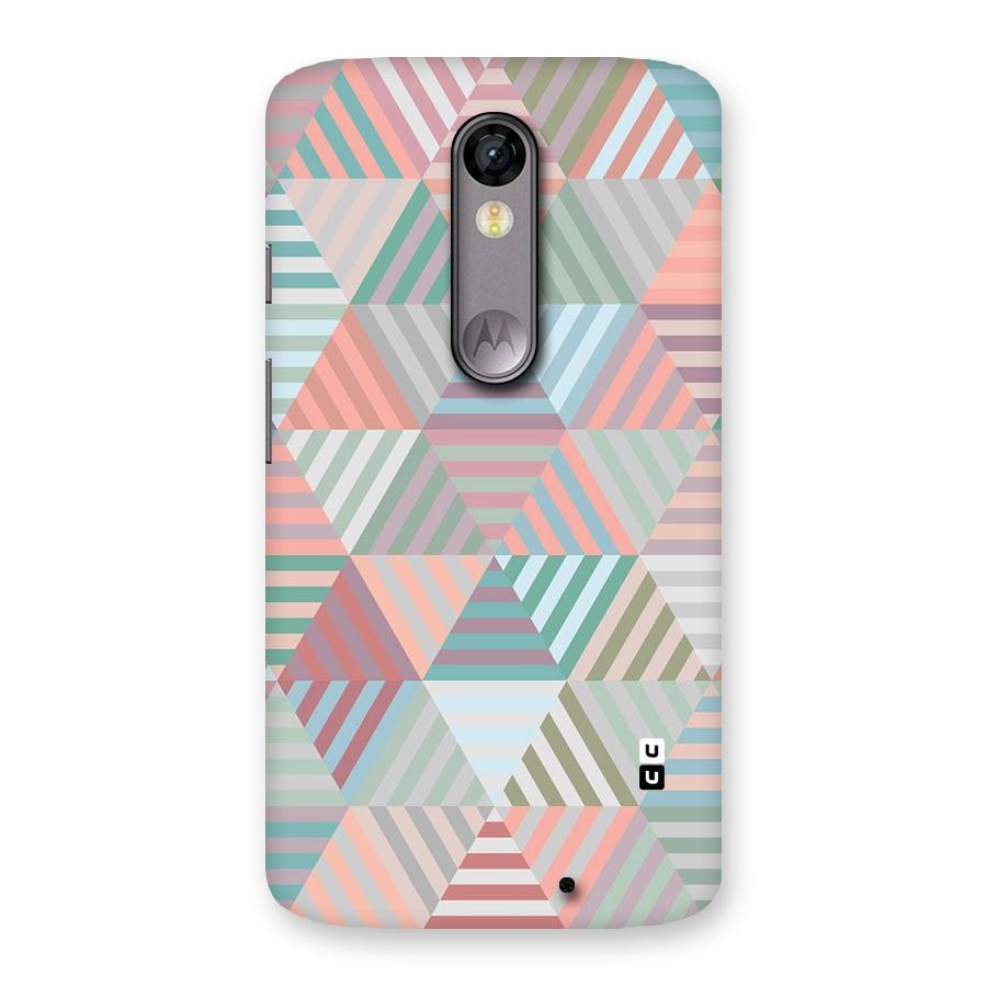 Abstract Triangle Lines Back Case for Moto X Force