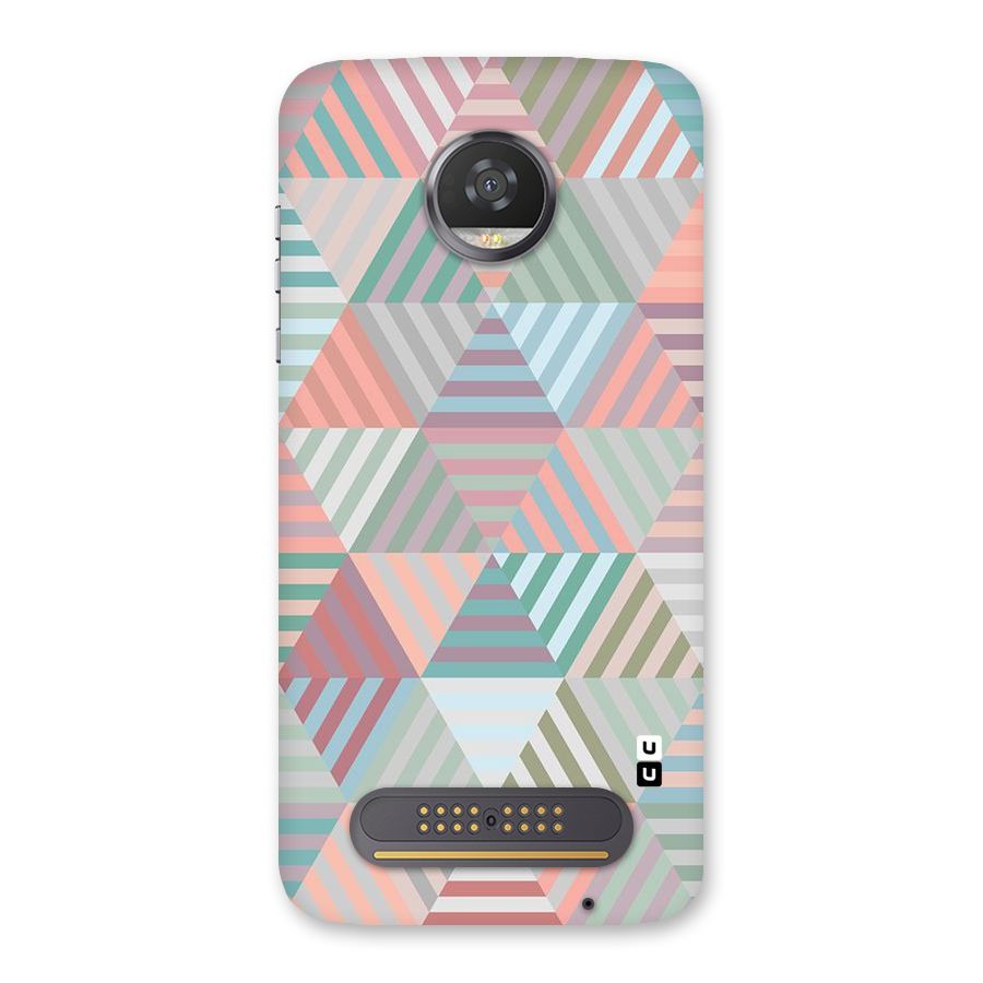Abstract Triangle Lines Back Case for Moto Z2 Play