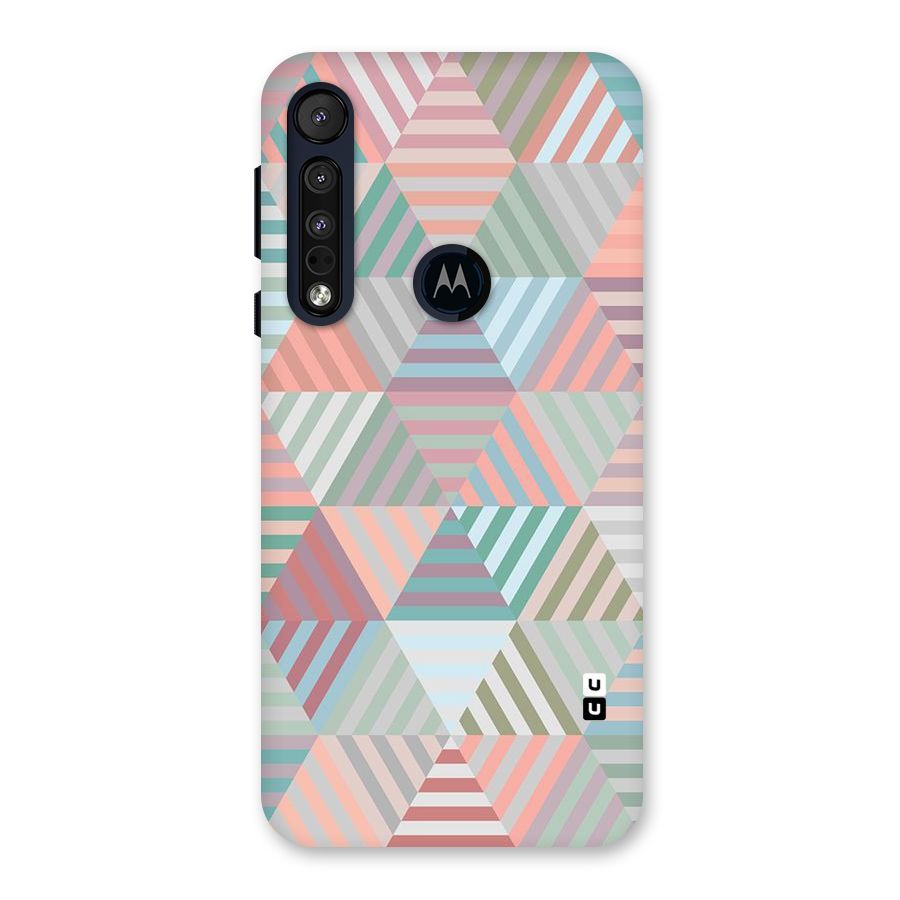 Abstract Triangle Lines Back Case for Motorola One Macro