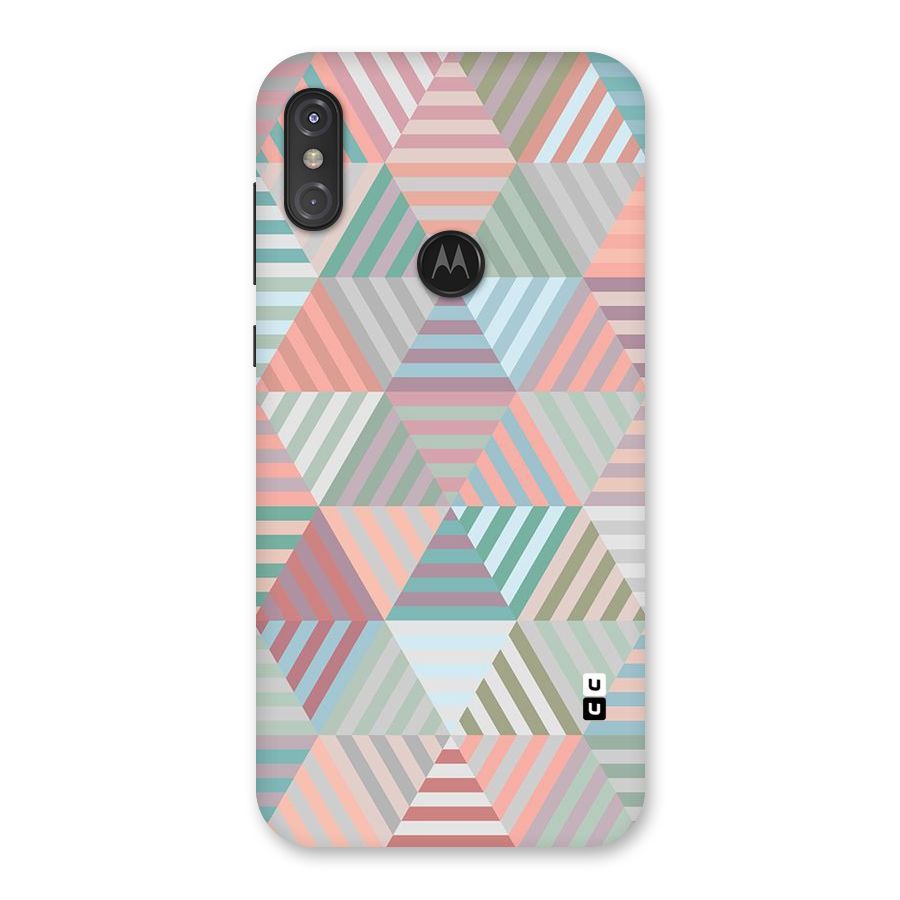 Abstract Triangle Lines Back Case for Motorola One Power