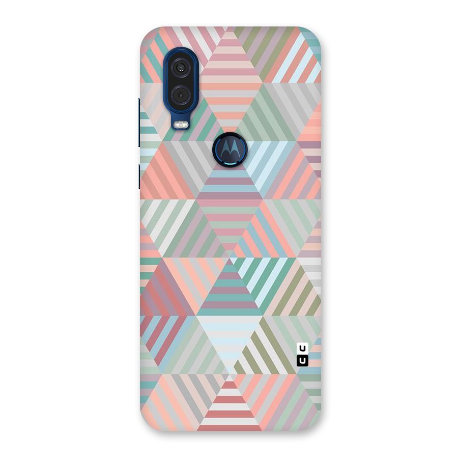 Abstract Triangle Lines Back Case for Motorola One Vision