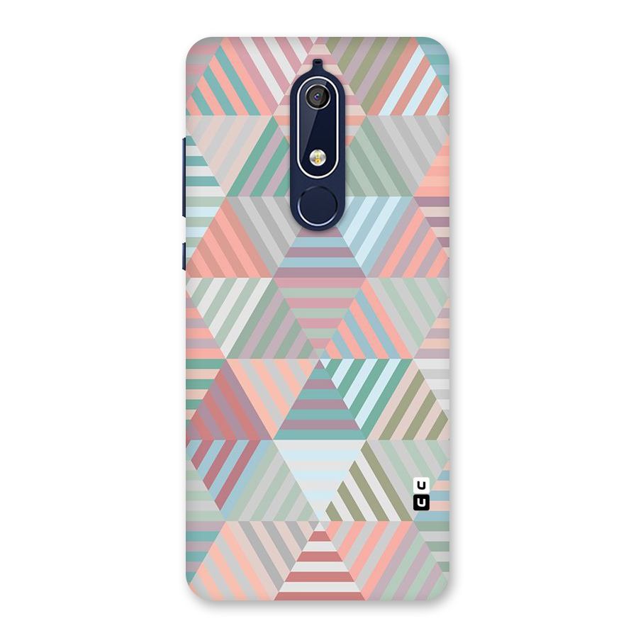 Abstract Triangle Lines Back Case for Nokia 5.1