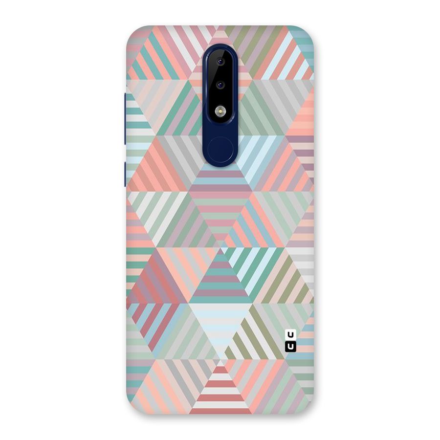 Abstract Triangle Lines Back Case for Nokia 5.1 Plus