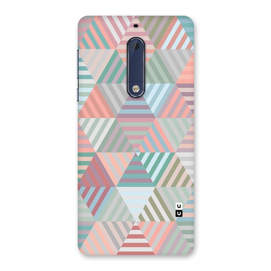 Abstract Triangle Lines Back Case for Nokia 5