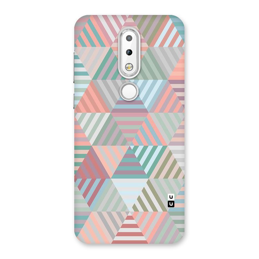 Abstract Triangle Lines Back Case for Nokia 6.1 Plus