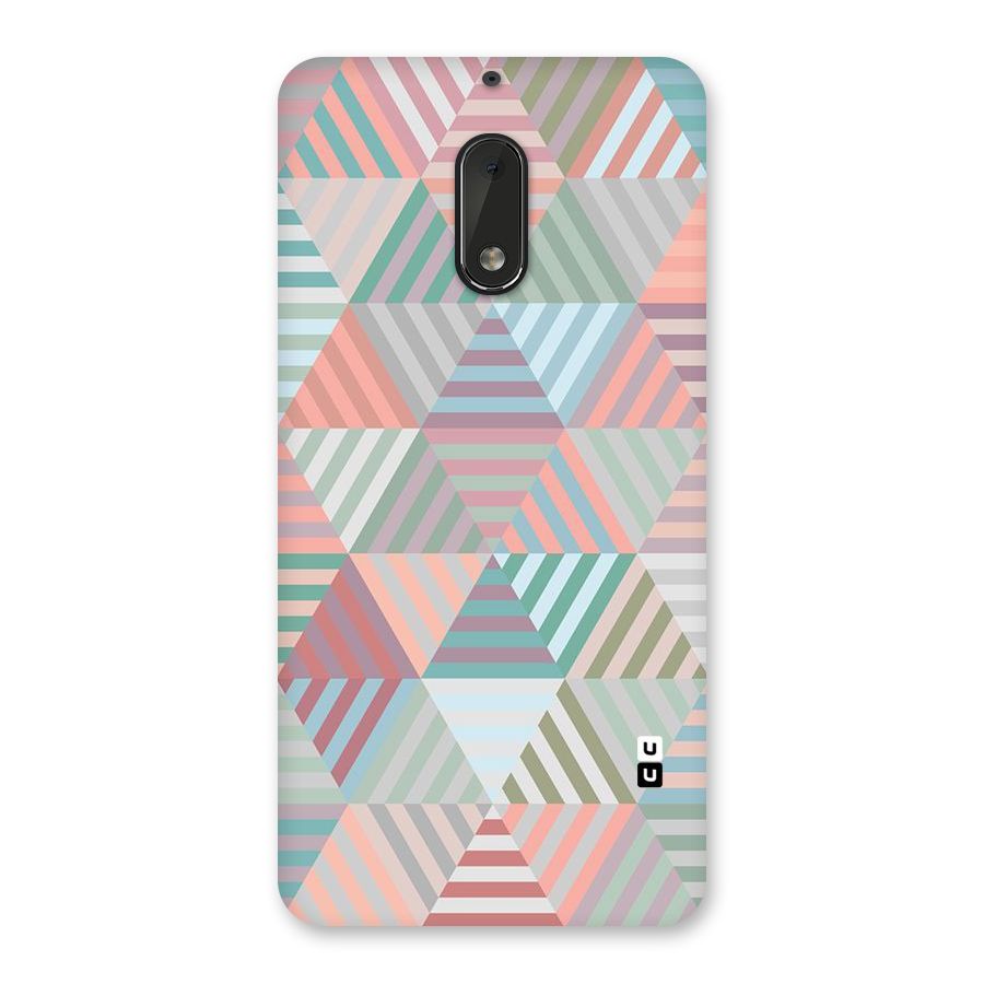Abstract Triangle Lines Back Case for Nokia 6