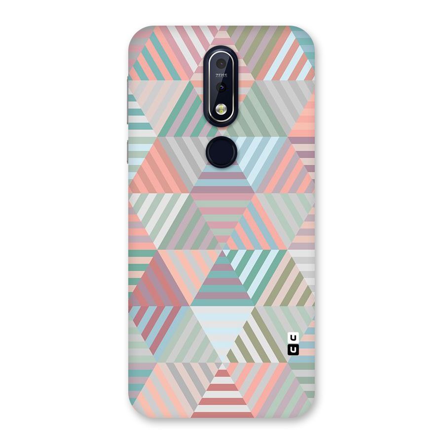 Abstract Triangle Lines Back Case for Nokia 7.1