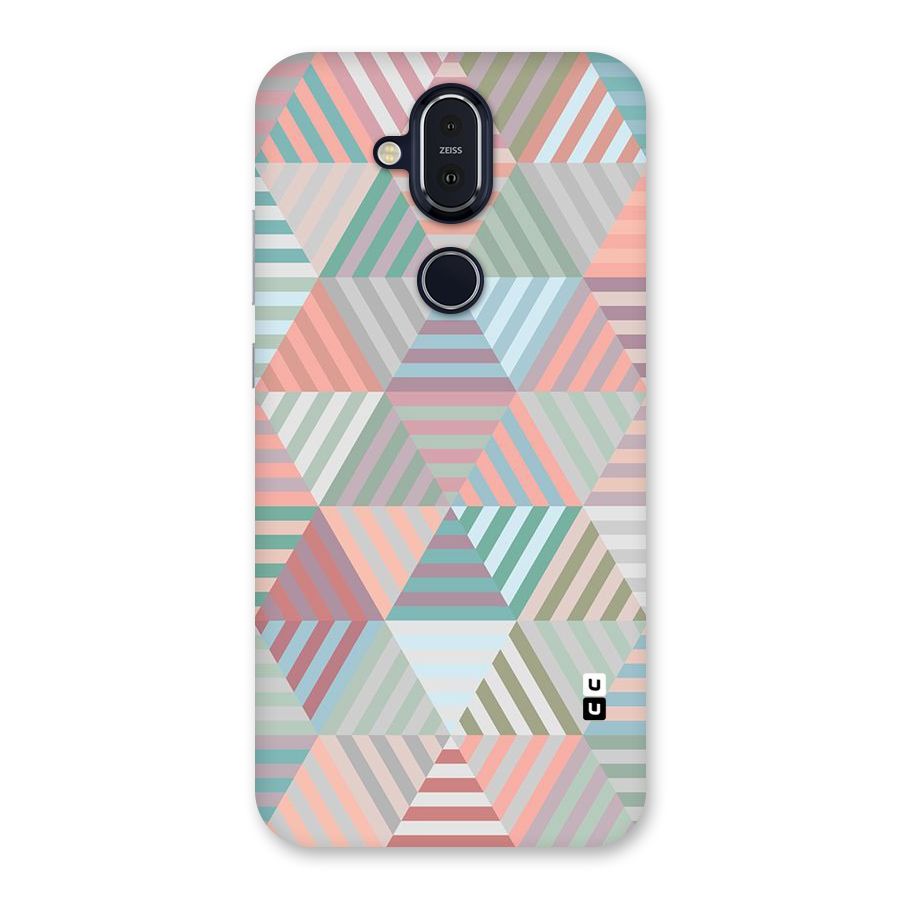 Abstract Triangle Lines Back Case for Nokia 8.1