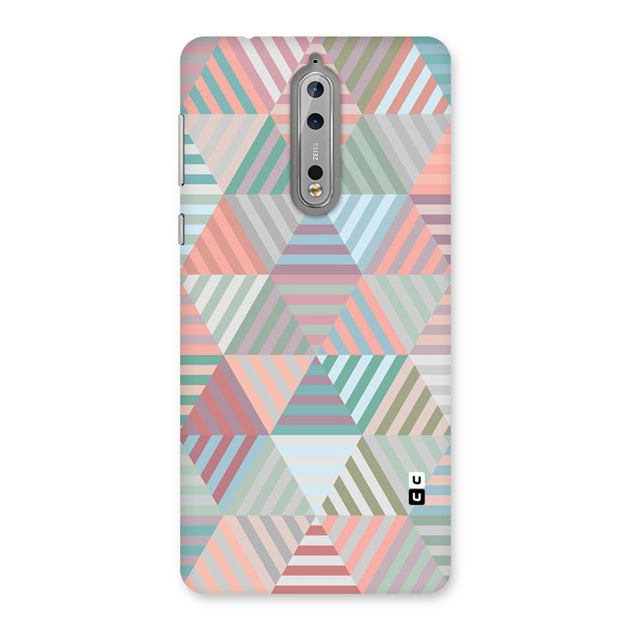 Abstract Triangle Lines Back Case for Nokia 8