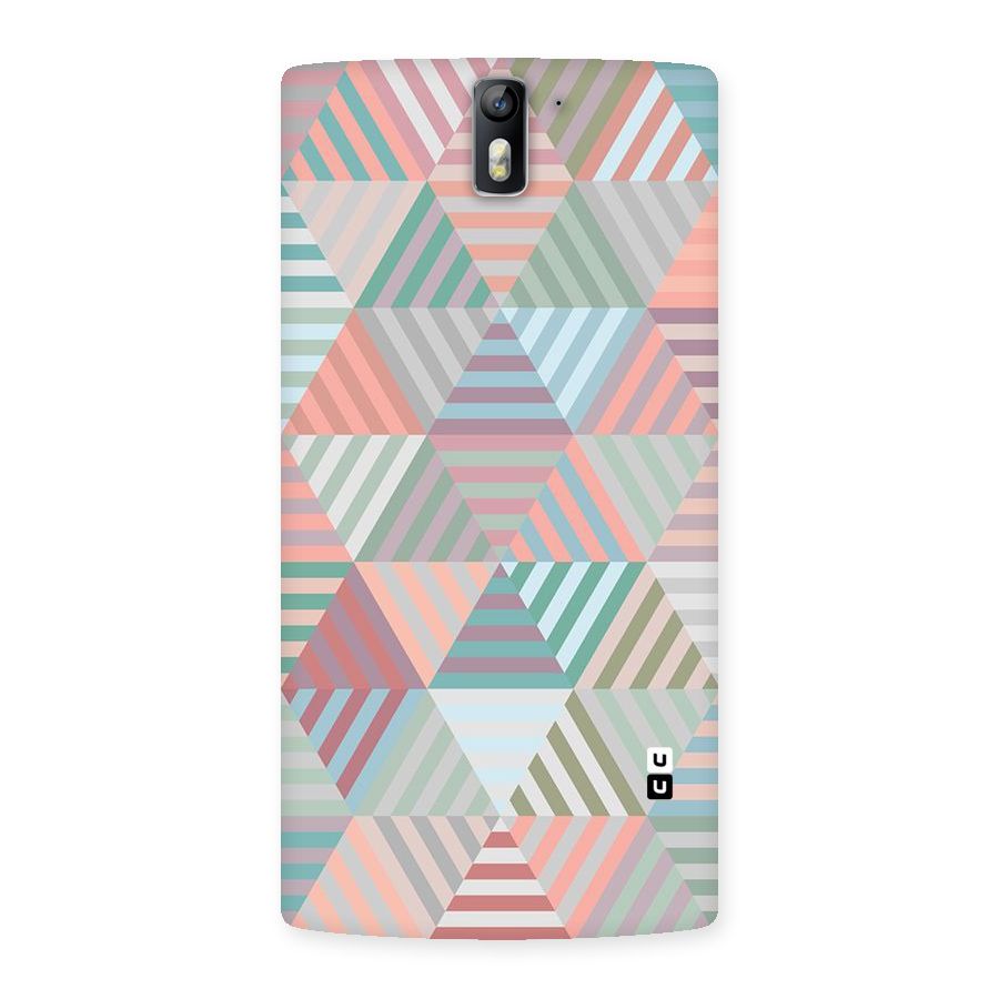 Abstract Triangle Lines Back Case for One Plus One